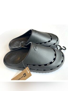 Quiksilver Cloudbreak Clog Black Slide Sandals Mens Size 11